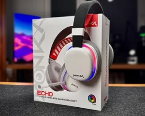 Marvo MONKA HG9069W, sluchátka s mikrofonem, bílá, podsvícená, Tri-mode