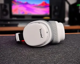 Marvo MONKA HG9069W, sluchátka s mikrofonem, bílá, podsvícená, Tri-mode