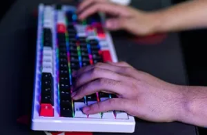 Marvo MONKA KG991W, klávesnice US, Tri-mode, mechanická, RGB