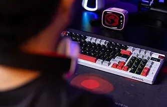 Marvo MONKA KG991W, klávesnice US, Tri-mode, mechanická, RGB