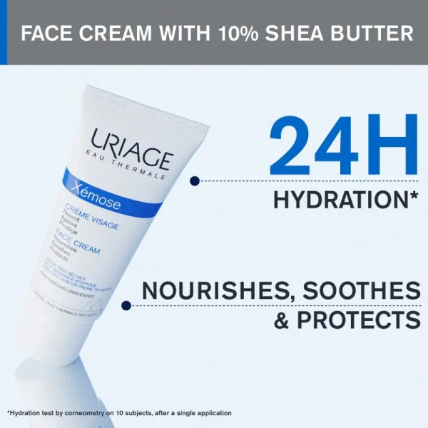 Uriage Xémose Face Cream výživný krém pre veľmi suchú a citlivú pleť 40 ml