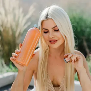 Crystallove Thermal Water Bottle fľaša na vodu Peach Fuzz 500 ml