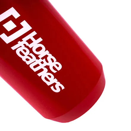 HORSEFEATHERS Cyklistická fľaša 0,5L - red RED