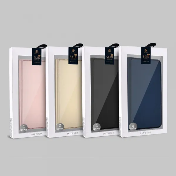 Dux Ducis Skin Pro knižkové kožené puzdro na iPhone 14 Plus, čierne
