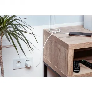 Forcell kábel USB-C - Lightning, MFi, 3A/9V, 30W, C901, 1m, biely