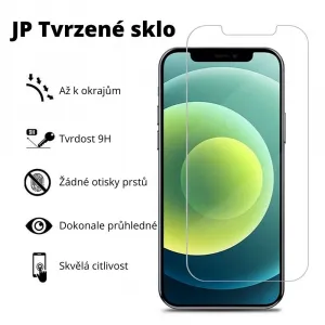 JP Mega Pack Tvrdených skiel, 3 sklá na telefón s aplikátorom + 2 sklá na šošovku, iPhone 12 Pro MAX