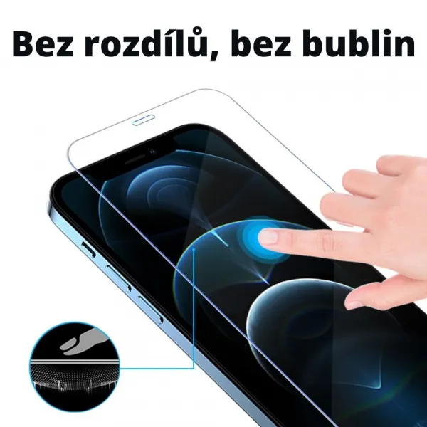 JP Long Pack Tvrdených skiel, 3 sklá na telefón s aplikátorom, iPhone 13 Pro MAX