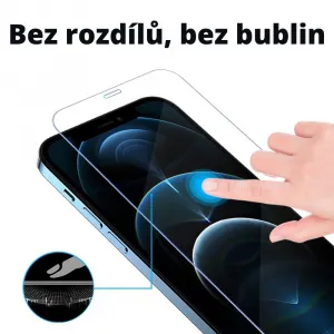JP Long Pack Tvrdených skiel, 3 sklá na telefón s aplikátorom, iPhone 13 Pro MAX