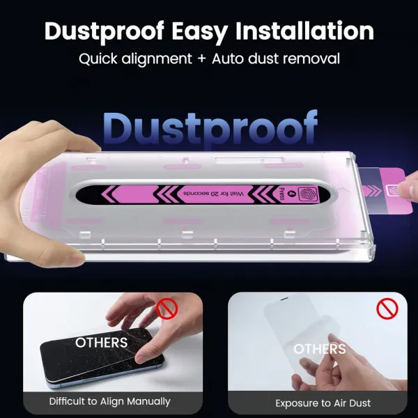 JP SimpleFlow Tvrdené sklo s jednoduchou aplikáciou, iPhone 14 Pro Max