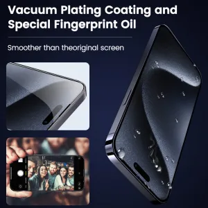 JP SimpleFlow Tvrdené sklo s jednoduchou aplikáciou, iPhone 14 Pro Max