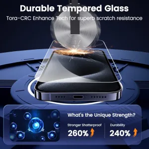 JP SimpleFlow Tvrdené sklo s jednoduchou aplikáciou, iPhone 14 Pro Max