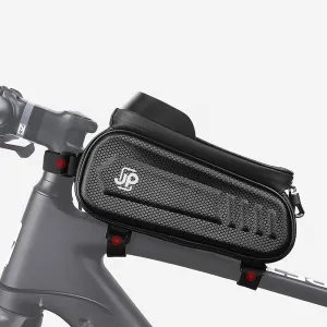 JP Pancierová taška na bicykel s vreckom na telefón, 1,7 l, BB02, čierna