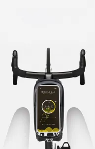 JP Pancierová taška na bicykel s vreckom na telefón, 1,7 l, BB02, čierna
