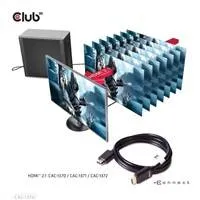 Club3D Adaptér HDMI 2.1 Ultra Rychlý HDMI™ Certifikovaný 4K120Hz, 8K60Hz, 48Gbps (M/M 1.5 m/4.92 ft), 28 AWG