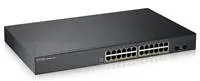 Zyxel GS1900-24HP v2 26portový gigabitový webový inteligentný PoE prepínač, 24x gigabitový RJ45, 2x SFP, rozpočet PoE 1