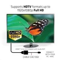 Adaptér HDMI Club3D 1.4 na VGA (M/F), aktívne so zvukom