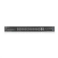 Zyxel GS2220-28 28-portový gigabitový riadený prepínač L2, 24x gigabit RJ45, 4x gigabit RJ45/SFP