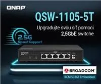 QNAP switch QSW-1105-5T (5x2,5GbE,fanless)