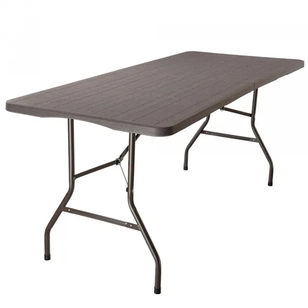WOODLAND cateringový stôl skladací v kufríku 180 cm hnedý