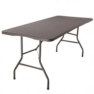 WOODLAND cateringový stôl skladací v kufríku 180 cm hnedý