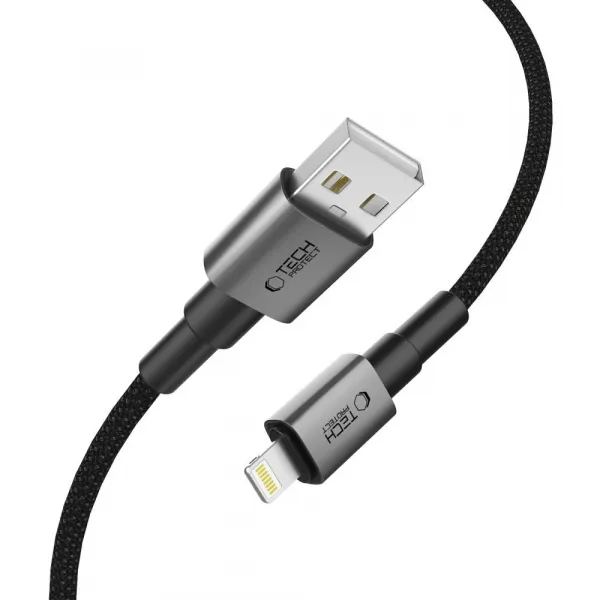 Tech-Protect Ultraboost Lightning Cable 15W/100CM - Iron Gray