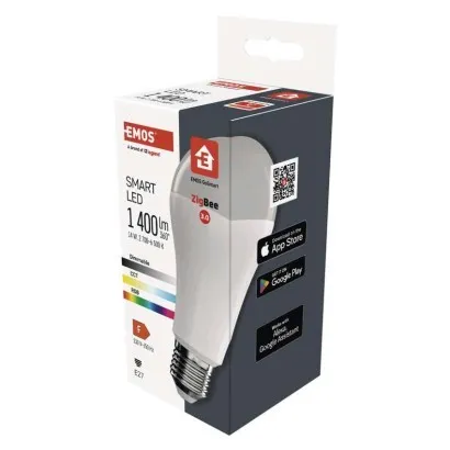 EMOS Inteligentná žiarovka GoSmart LED E27 14W 230V ZigBee RGB stmievateľná