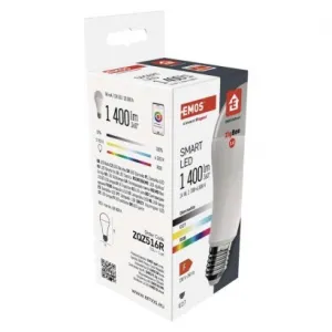 EMOS Inteligentná žiarovka GoSmart LED E27 14W 230V ZigBee RGB stmievateľná