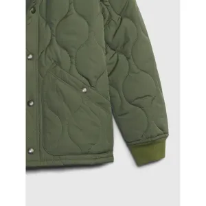 GAP QUILTED Chlapčenská bunda, khaki, veľkosť