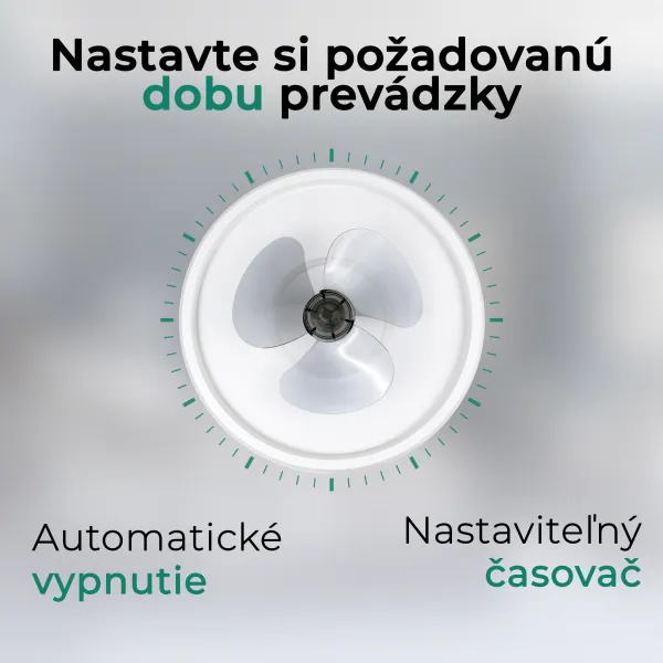 Noaton 13045W Puppis, biela, stropný ventilátor so svetlom