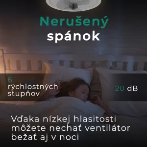 Noaton 13045W Puppis, biela, stropný ventilátor so svetlom