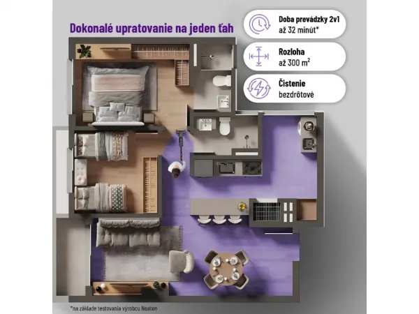Bezdrôtový tyčový vysávač na mokré a suché vysávanie, Noaton AVC220 Wet and dry