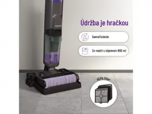 Bezdrôtový tyčový vysávač na mokré a suché vysávanie, Noaton AVC220 Wet and dry