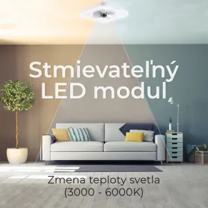 Noaton 14050W Hovland, biela, stropný ventilátor so svetlom