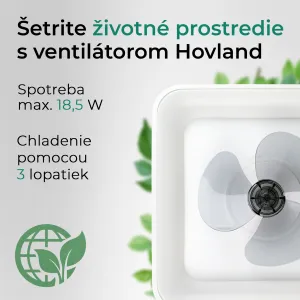 Noaton 14050W Hovland, biela, stropný ventilátor so svetlom