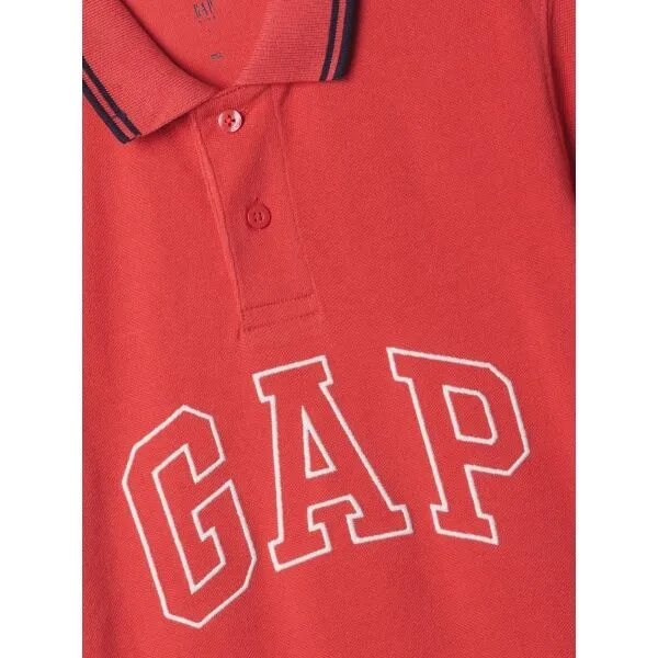 GAP FRAN LOGO POLO Detské tričko, červená, veľkosť