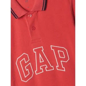 GAP FRAN LOGO POLO Detské tričko, červená, veľkosť