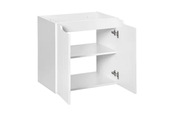 Comad Kúpeľňová zostava Nova White 100 cm so skrinkami a umývadlom biela/dub evoke