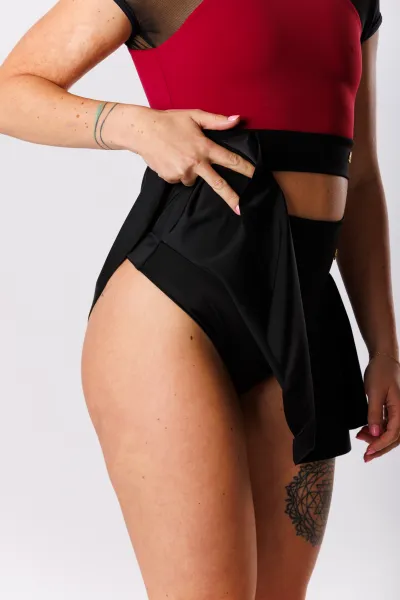 GoldBee Plavky Sťahovacia Sukňa Brazílky Black Barva: Black, Velikost: M