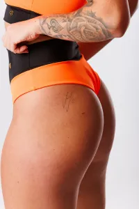 GoldBee Plavky Sťahovacie Brazílky Sport Neon Orange Barva: Neon Orange, Velikost: XS