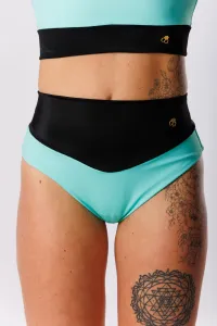 GoldBee Plavky Sťahovacie Brazílky Sport Mint Green Barva: Mint Green, Velikost: XS