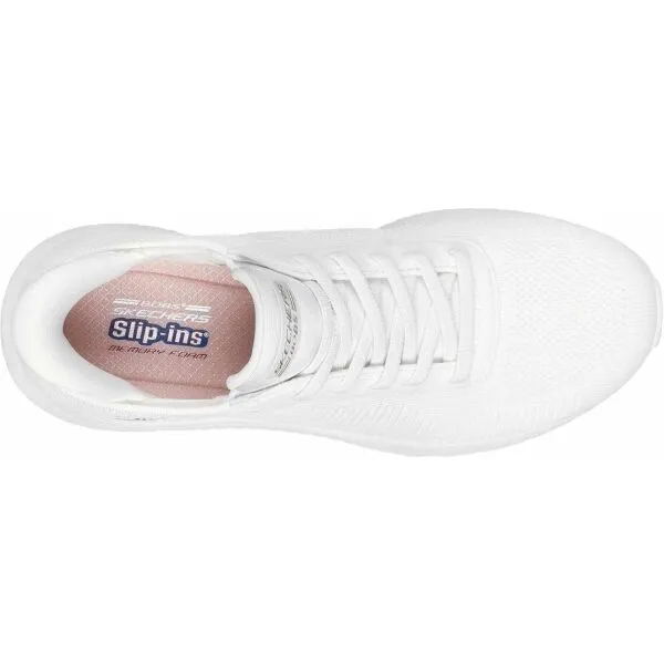 Skechers BOBS SQUAD CHAOS - CURRENT MUSE Dámska voľnočasová obuv, biela, veľkosť