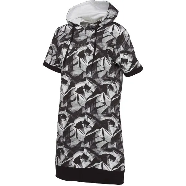 Russell Athletic SS HOODY DRESS Dámske šaty, čierna, veľkosť