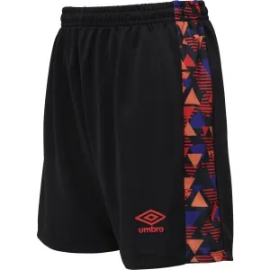 Umbro FORMATION KNIT SHORT - JNR Detské športové kraťasy, čierna, veľkosť L