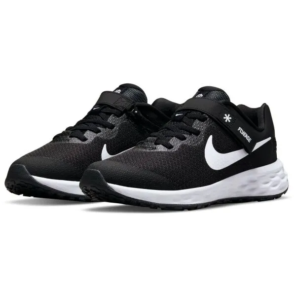 Nike REVOLUTION 6 FLYEASE Juniorksá bežecká obuv, čierna, veľkosť 39