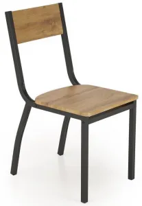 HALMAR Jedálenská zostava MILTON stôl + 4 stoličky prírodná / čierna