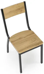 HALMAR Jedálenská zostava MILTON stôl + 4 stoličky prírodná / čierna