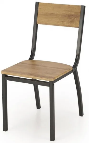 HALMAR Jedálenská zostava MILTON stôl + 4 stoličky prírodná / čierna