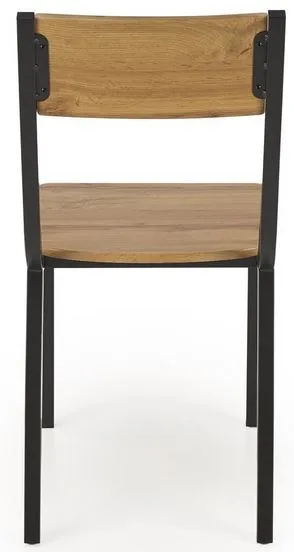 HALMAR Jedálenská zostava MILTON stôl + 4 stoličky prírodná / čierna