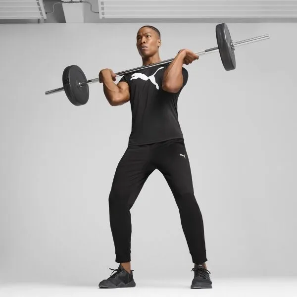 Puma M TAD ESSENTIALS SOLID CAT TEE Pánske tričko, čierna, veľkosť