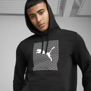 Puma ESS BIG LOGO Pánska športová mikina, čierna, veľkosť